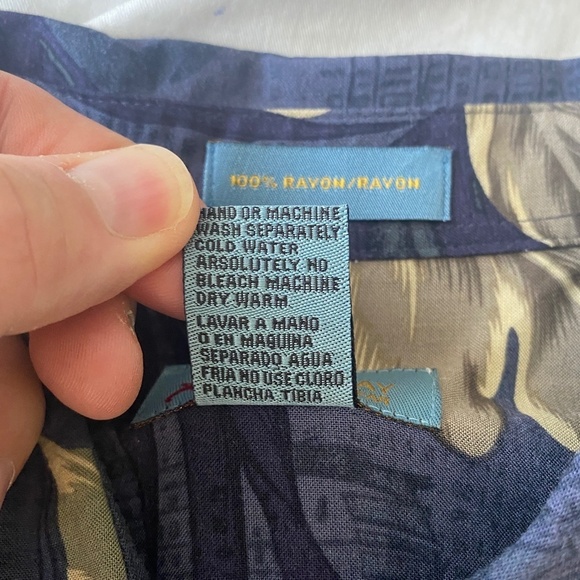 Kaylua Bay Resortwear Men's Hawaiian Tropical‎ SS Button Up Rayon Shirt Size XL - Picture 7 of 11